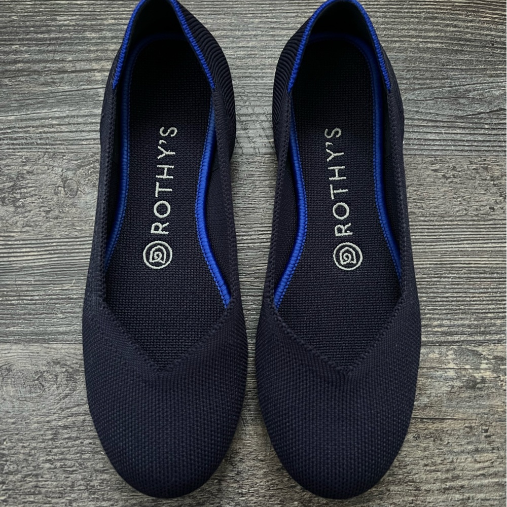 Rothy’s The Flat in Maritime Navy Size 6.5